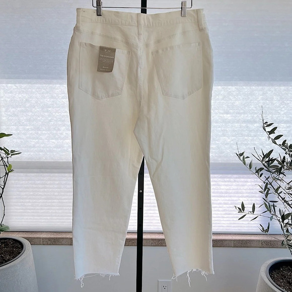 Madewell High Rise Mom Jeans White 32 NWT Classic Spring Summer Capsule Wardrobe - Picture 4 of 8